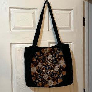 Embroidered tote bag